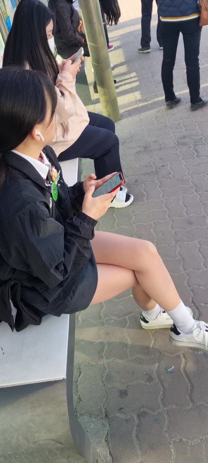 Korean school girl upskirt