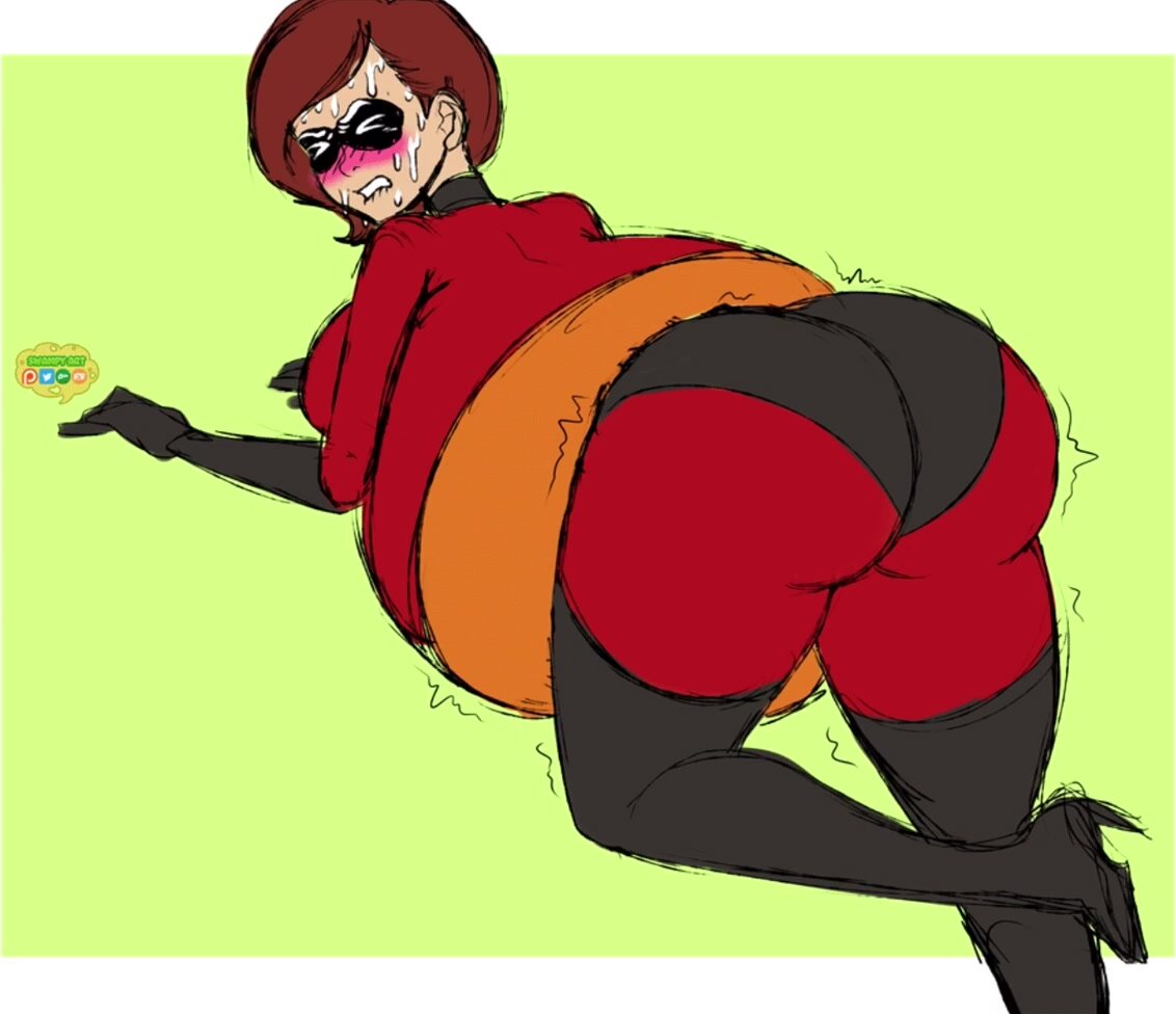 Mrs. Incredible Panty Poop Animation