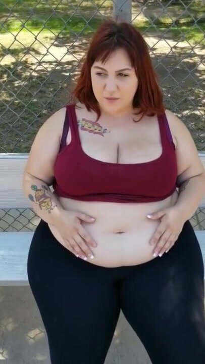 white bbw talking about her weigh gain (new size)