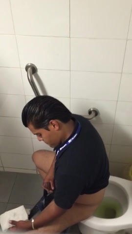 guy jerks off in public bathroom - video 51