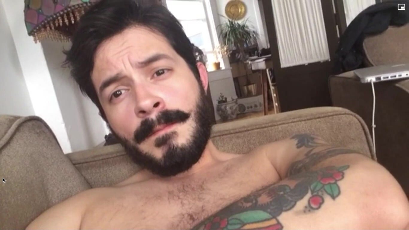 Hairy guy puts dildo in his sweet asshole