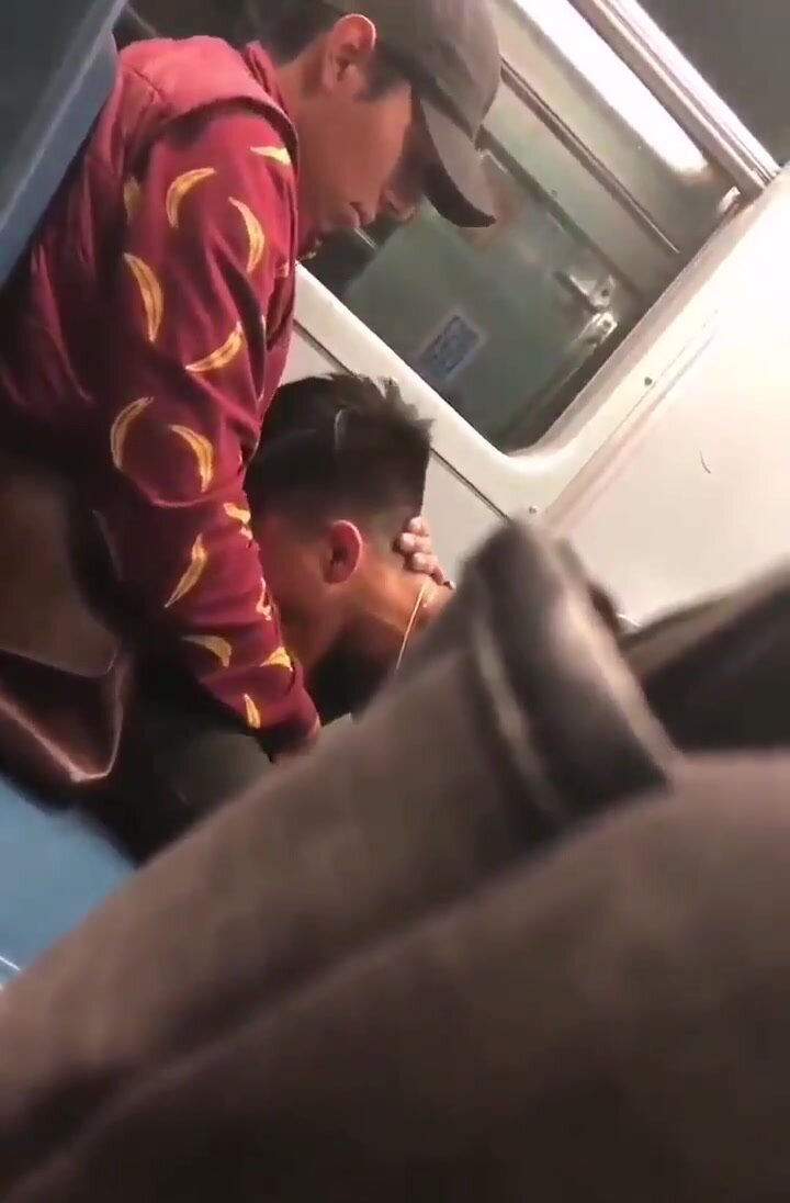 Caught Sucking Cock On The Train