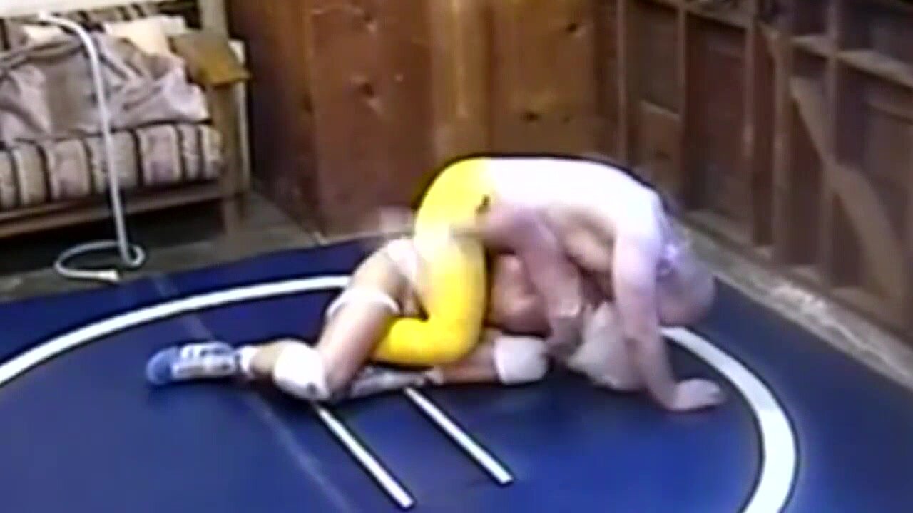 Wrestler in tights