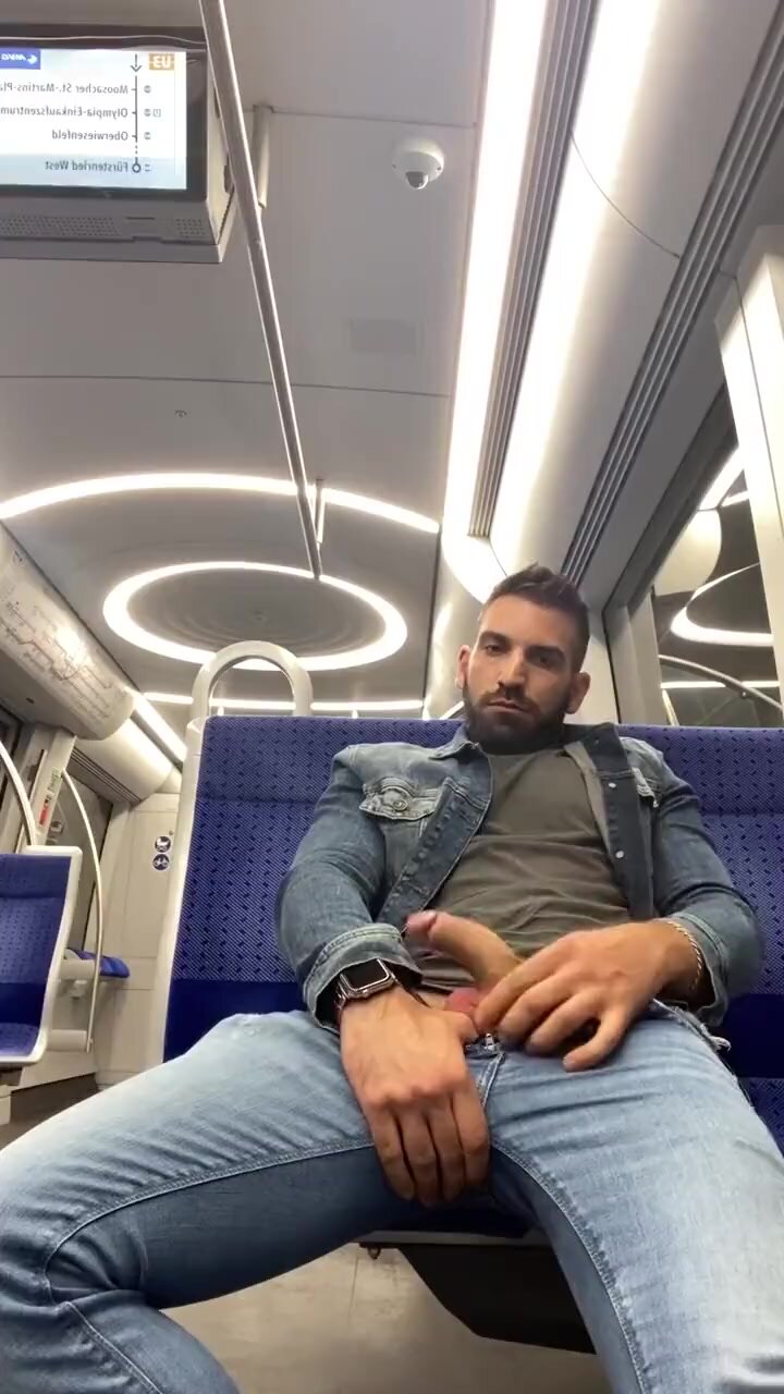 Shameless horndog nuts on the train