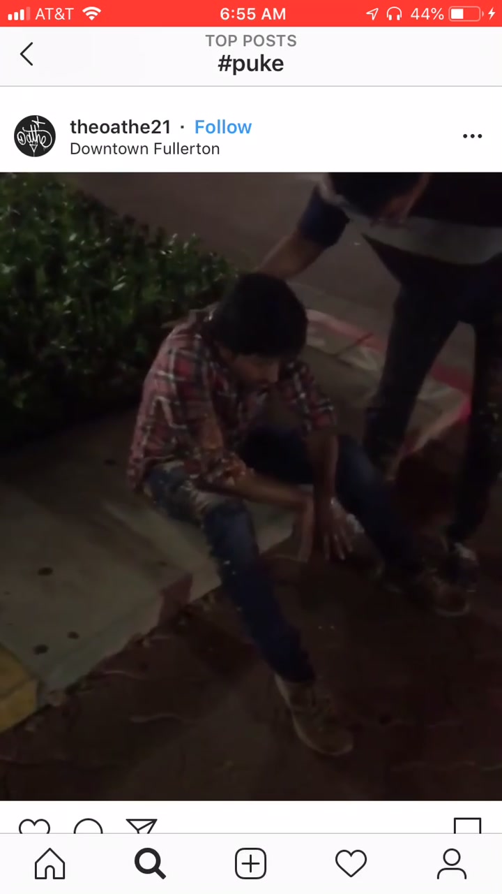 Drunk Uber vomit