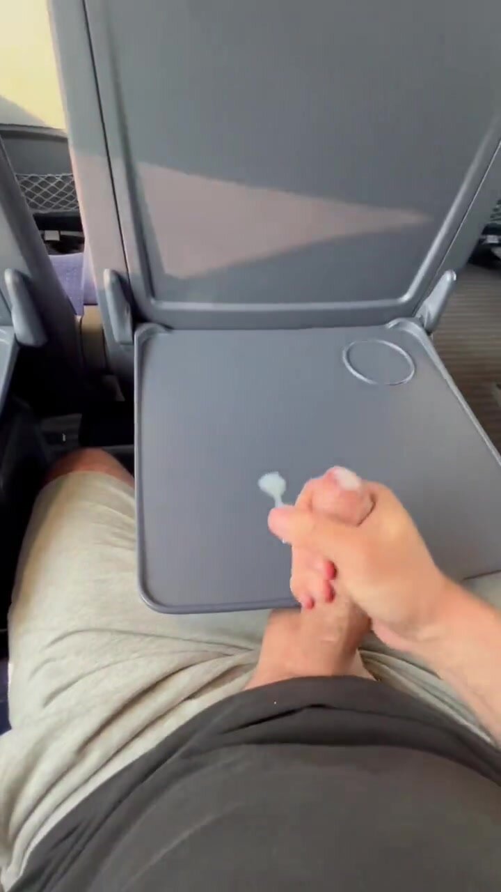 Horned dude on train nuts his load