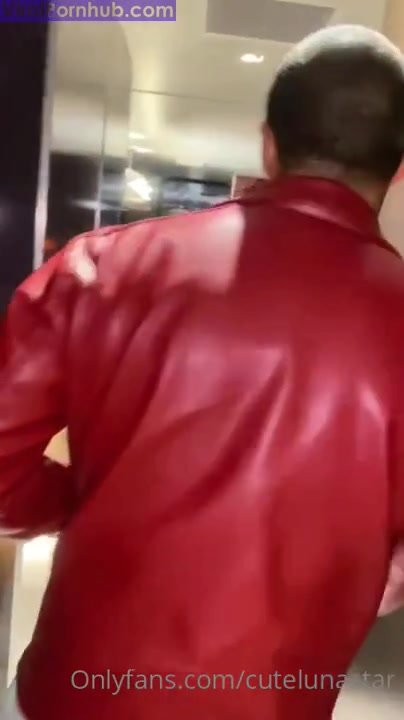 Straight Guy in Red Leather jacket blown