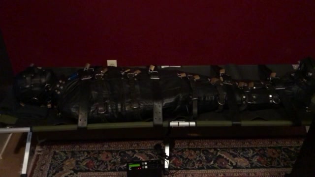 upl157 - extreme leather bondage sleepsack gimp