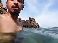 Wanking in the Sea and Underwater Cum