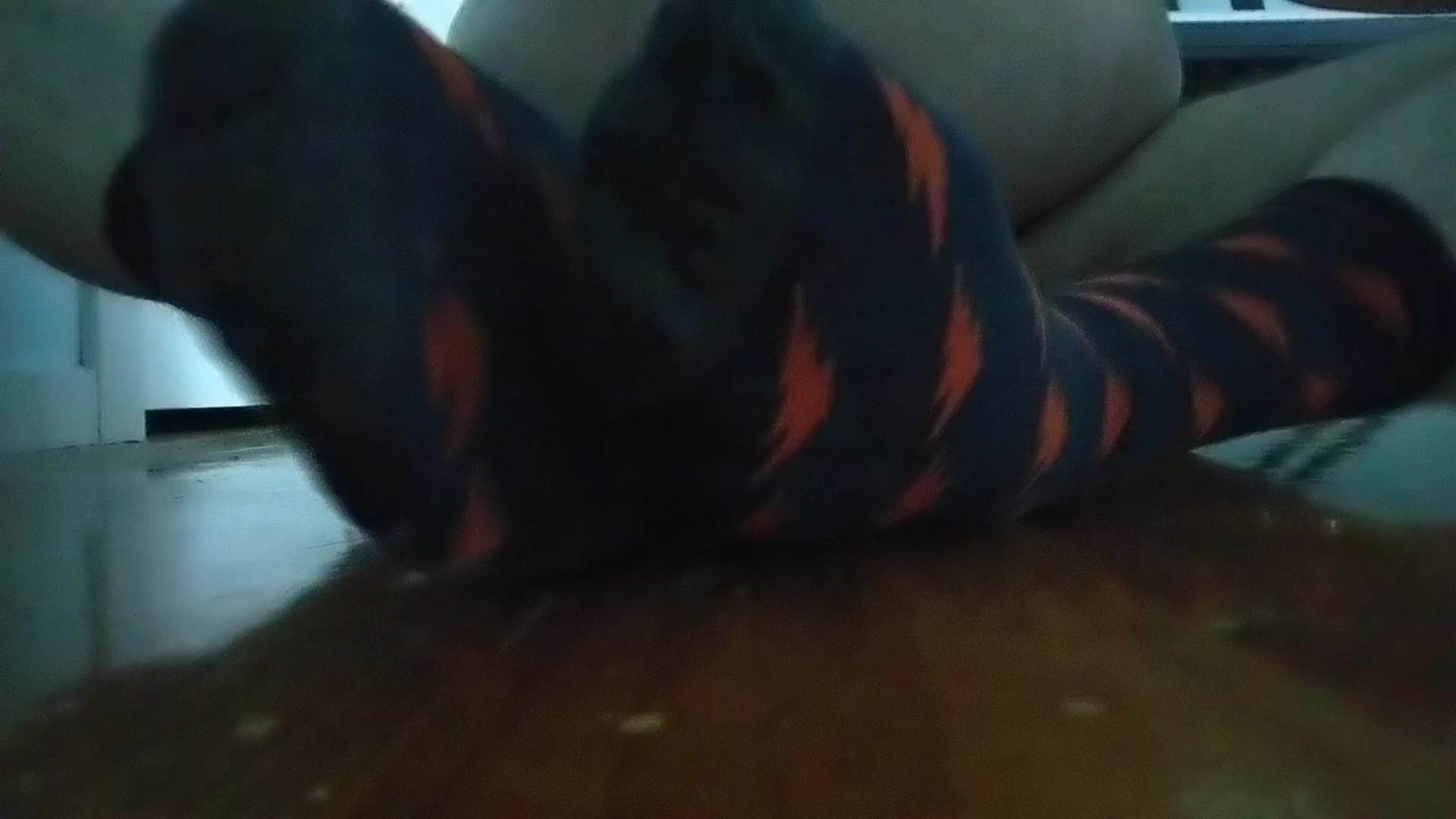 Chub Wiggling His Socks #2