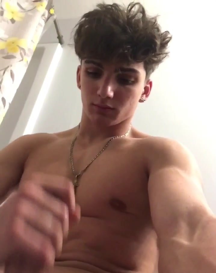 Sexy teen jock cums