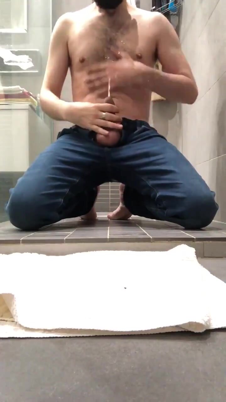 gay piss shower jeans