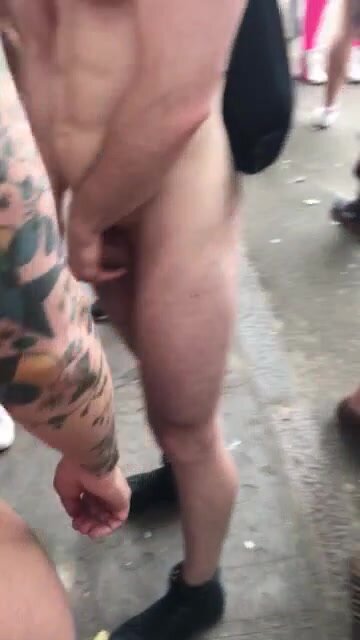 Cock touching at the WNBR
