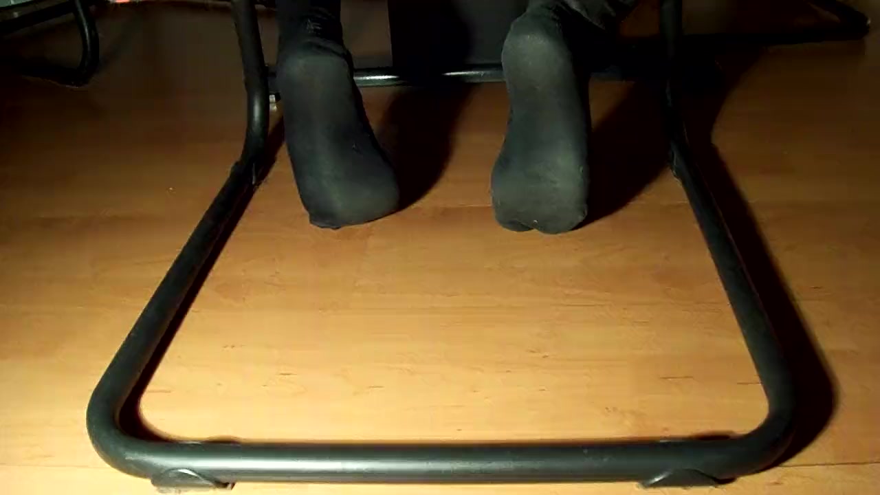 male feet - black socks - I