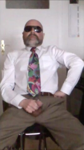 Wank my cock in shirt and tie