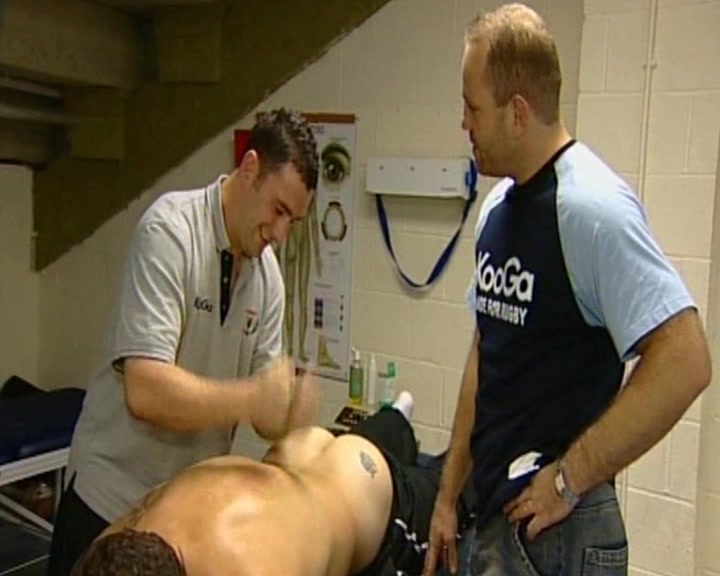 Rugby player massage