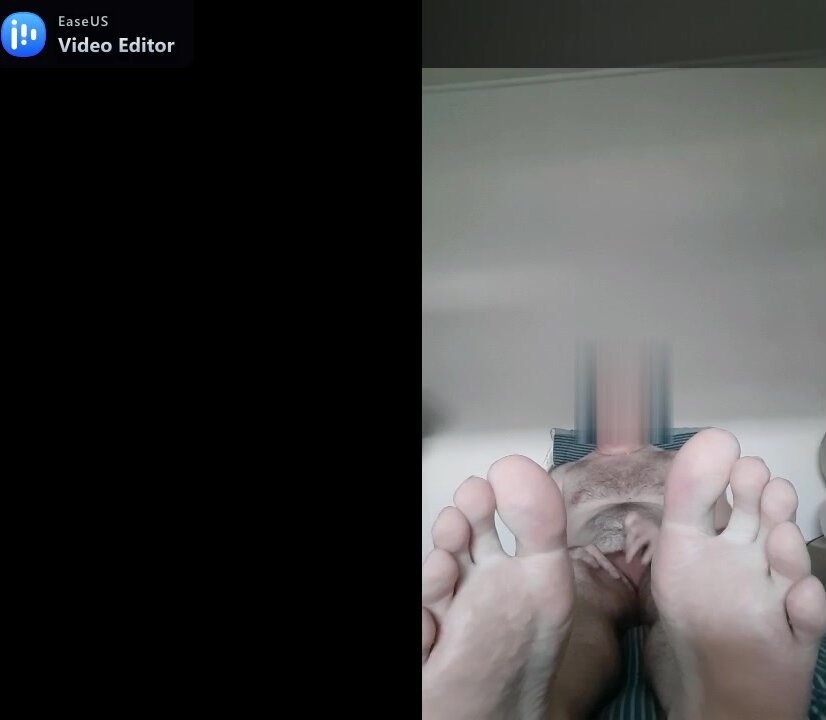 Foot fetish teasing