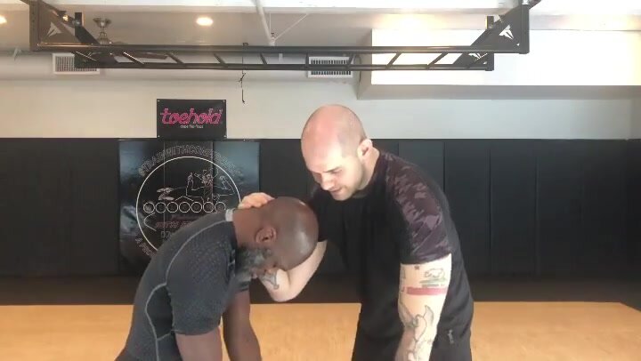 Black man hypnotized in a gym