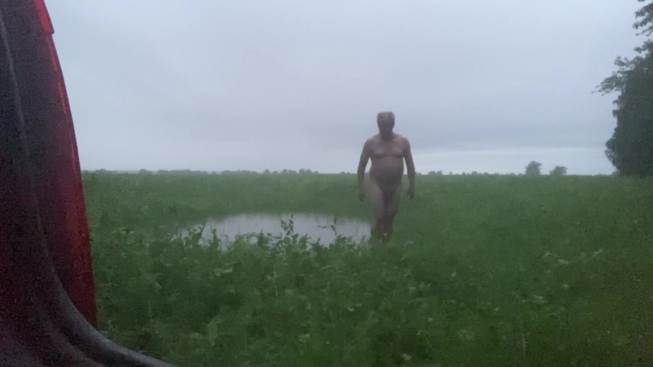 Bathing in the field