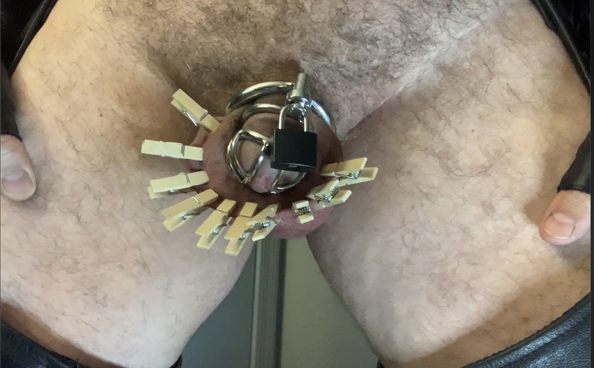 Doing CBT while in chastity 9-13-2023