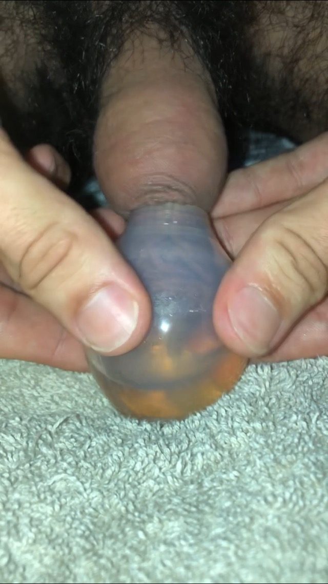 Washing foreskin in bubble full of toxic piss part 3