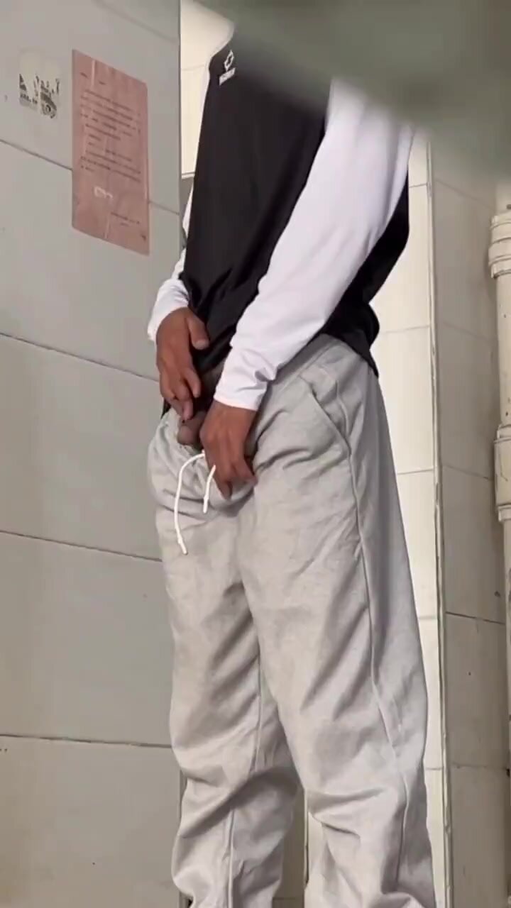 Asian guys caught pissing