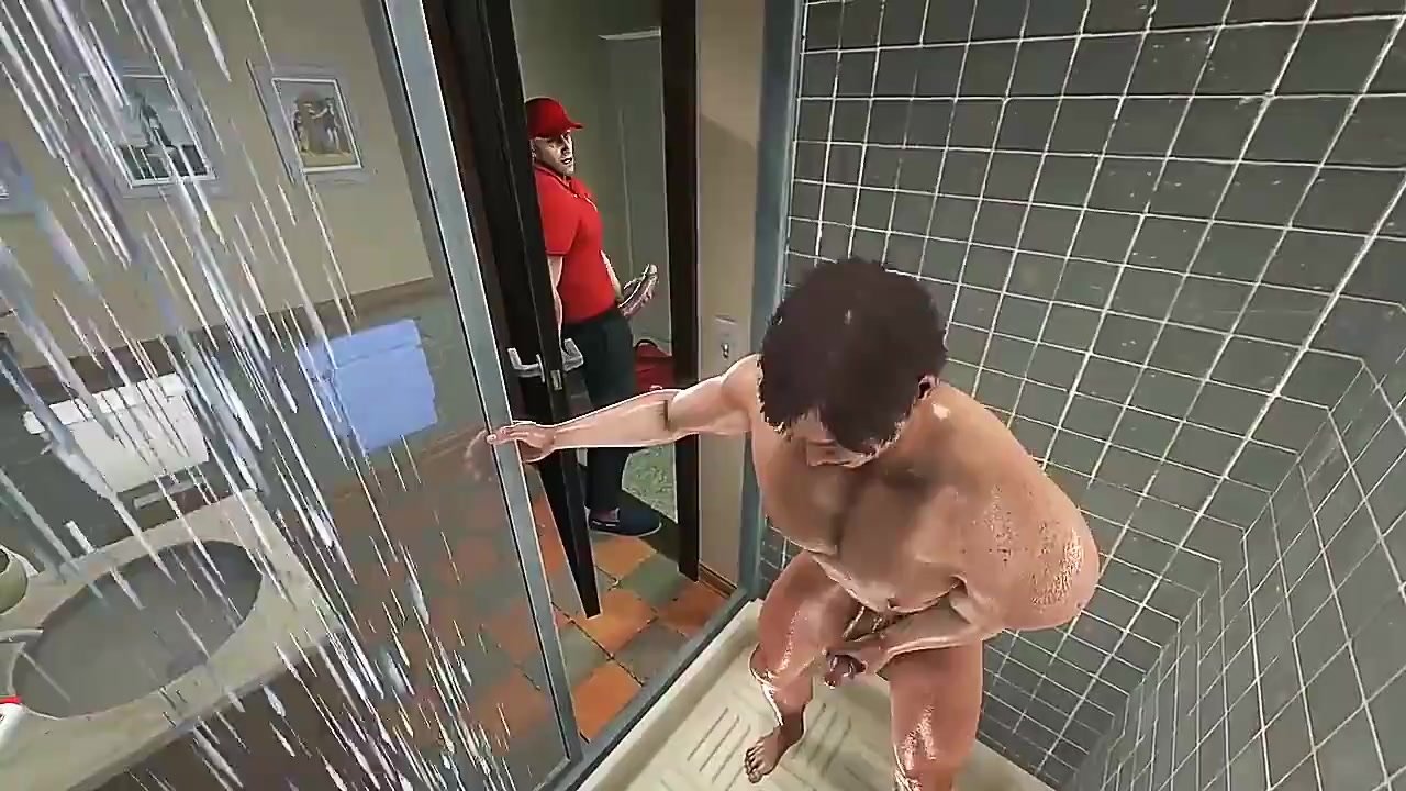 Leon in the shower - ThisVid.com 