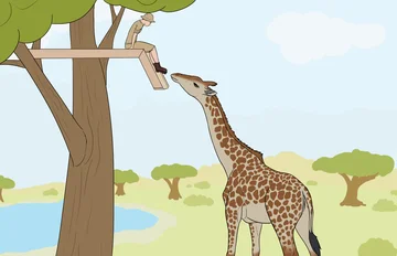 Giraffe having lunch - ThisVid.com