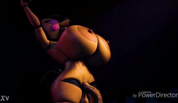 Toy chica and Toy Bonnie have sex at nightime