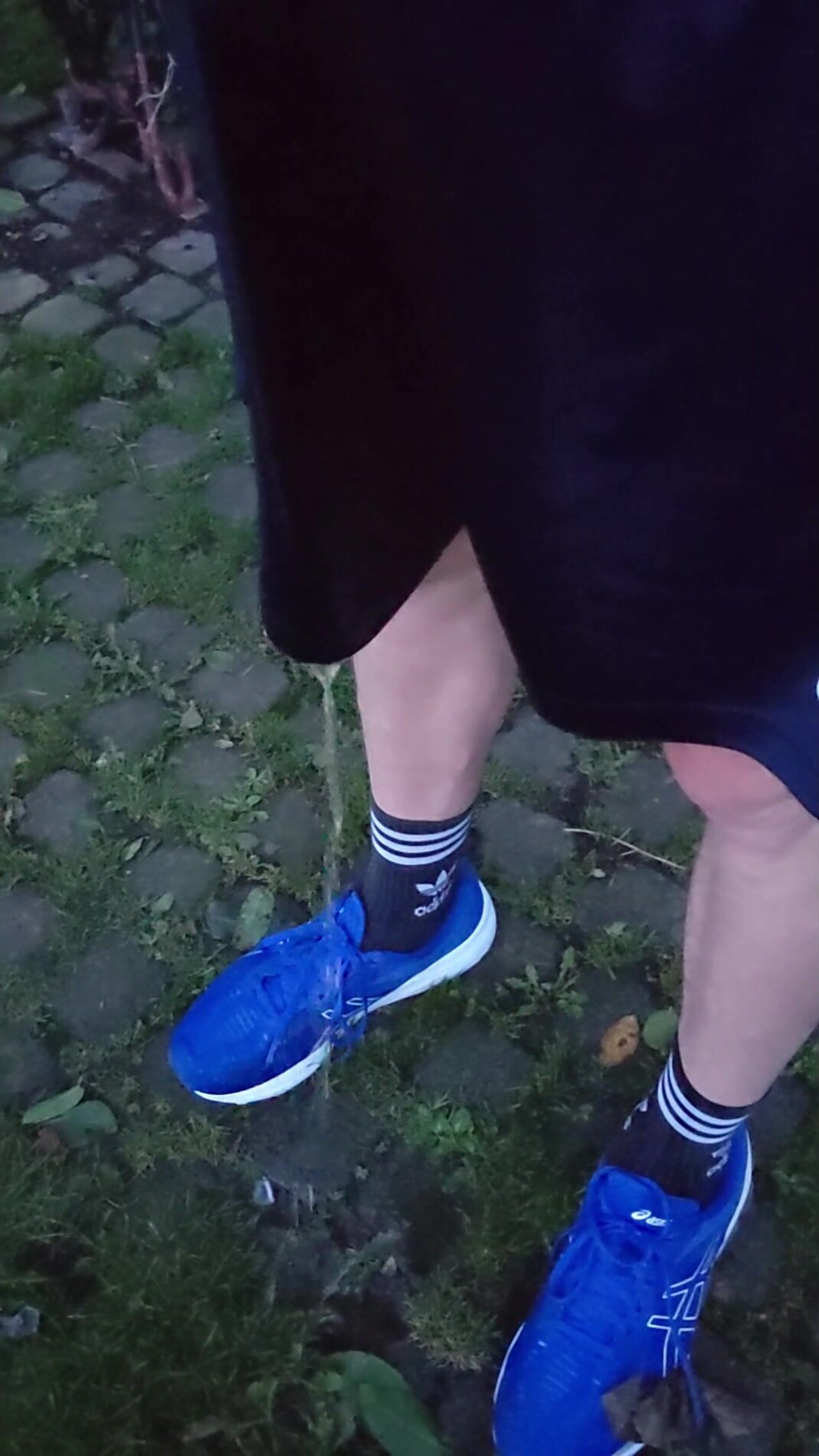 Pissing myself in my football shorts