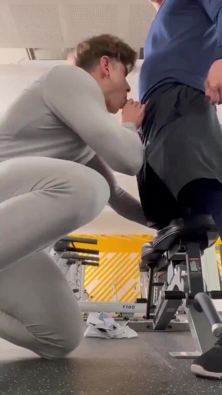 Almost caught sucking in the gym