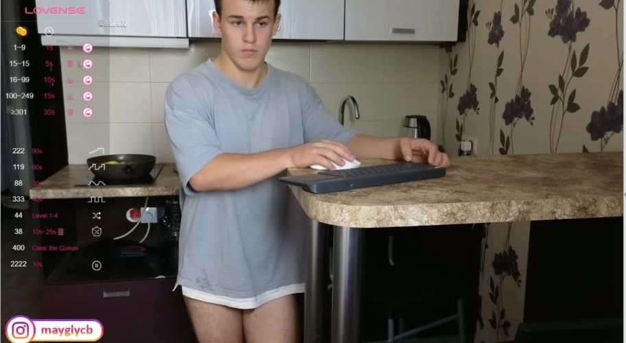 sexy russian boy naked in the kitchen 2