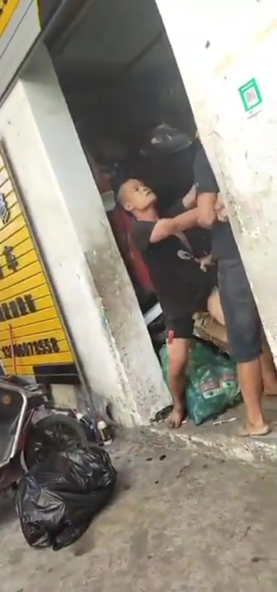 Fighting Asian guy\