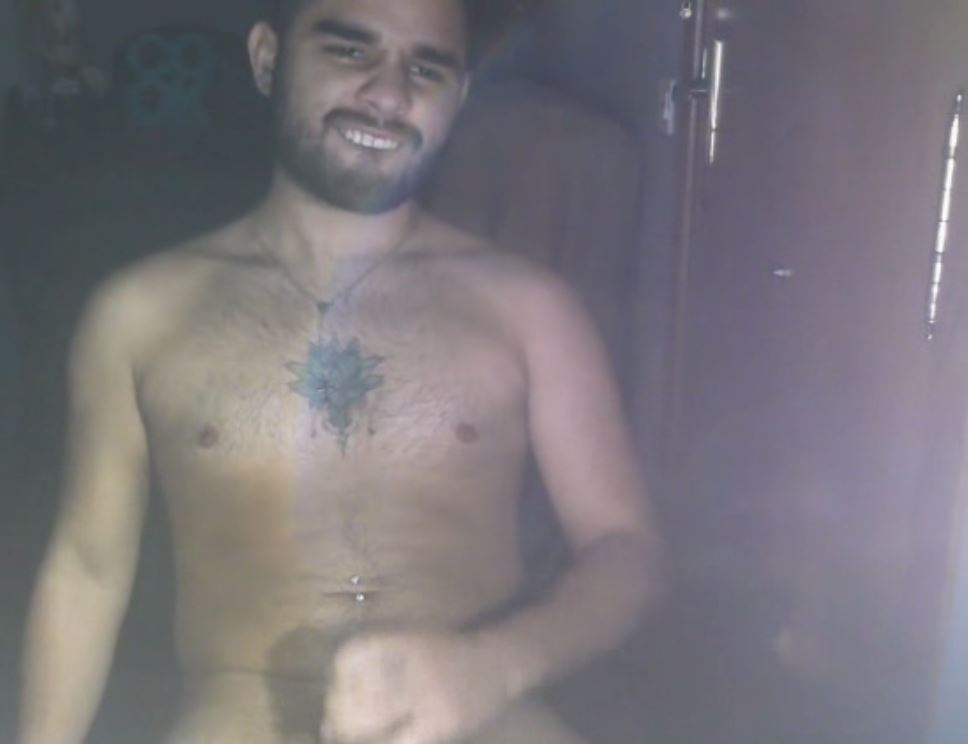 Exposed BAITED latino JERKING OFF to "ME" (Preview)