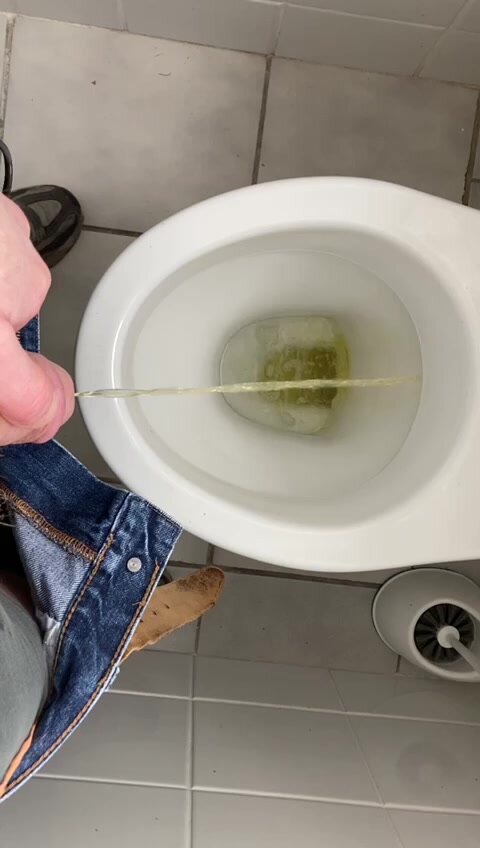 My Friend Jason pissing in the toilet