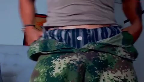 Sexy guy with bubble butt