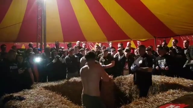 Bare knucke fight in the bales