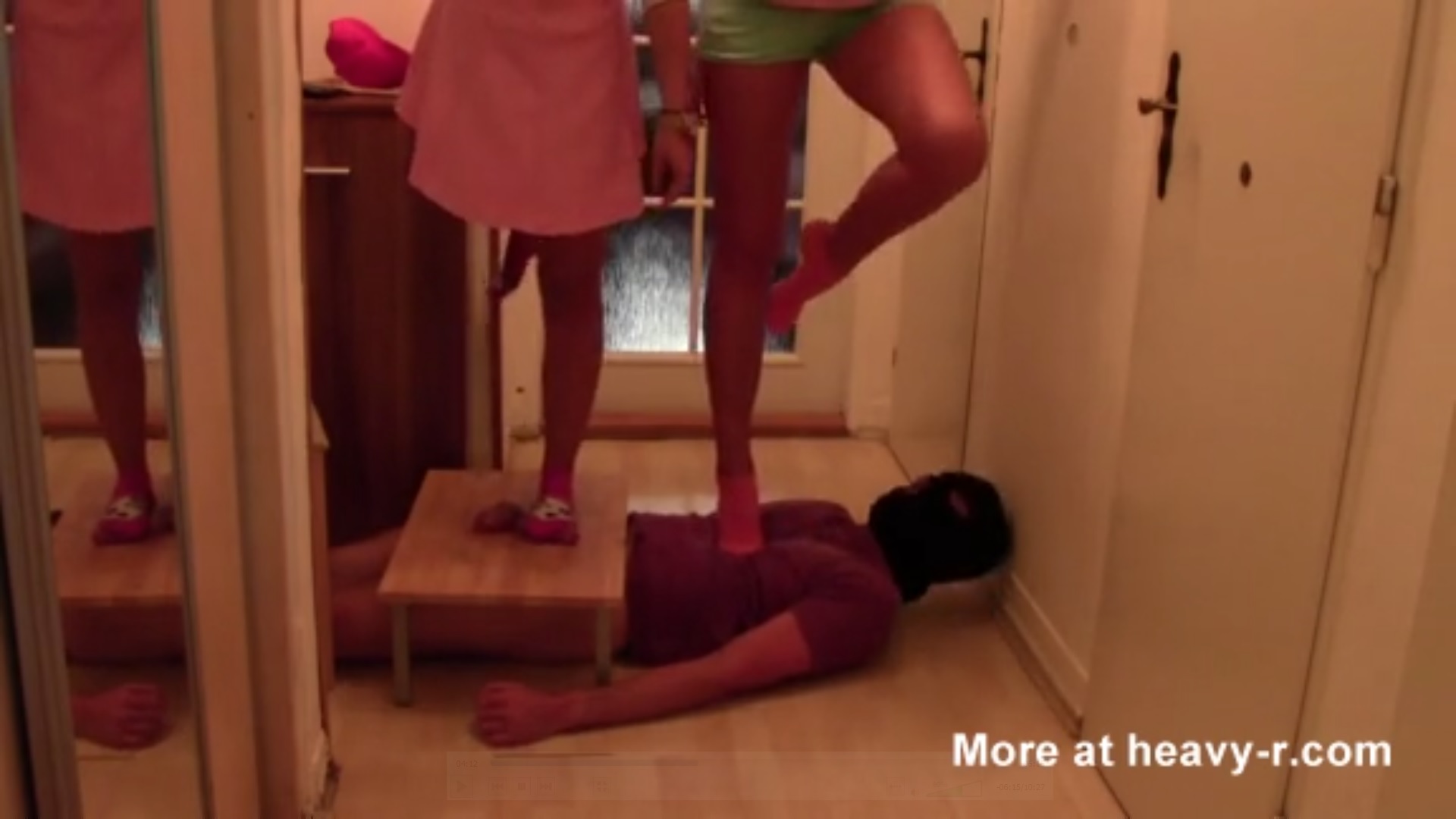 Video: 2 Girls Trampling with Socks - ThisVid.com