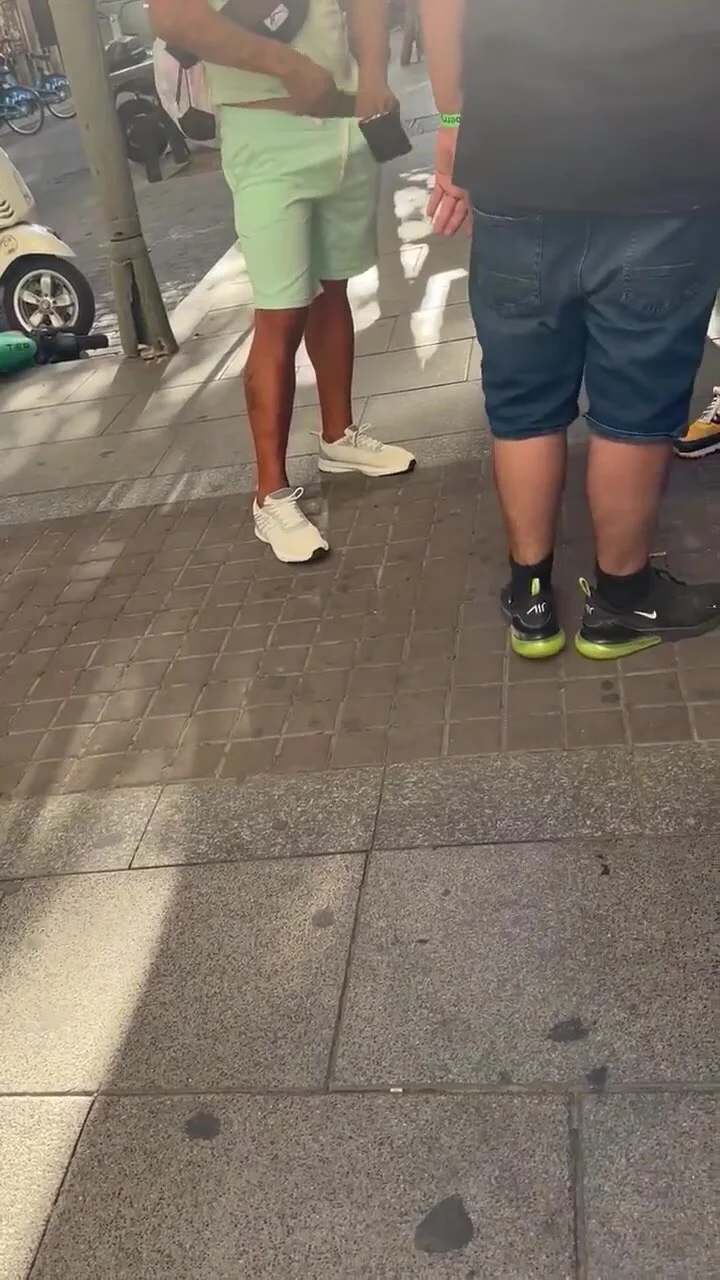 Showing his dick to his friends in public - ThisVid.com