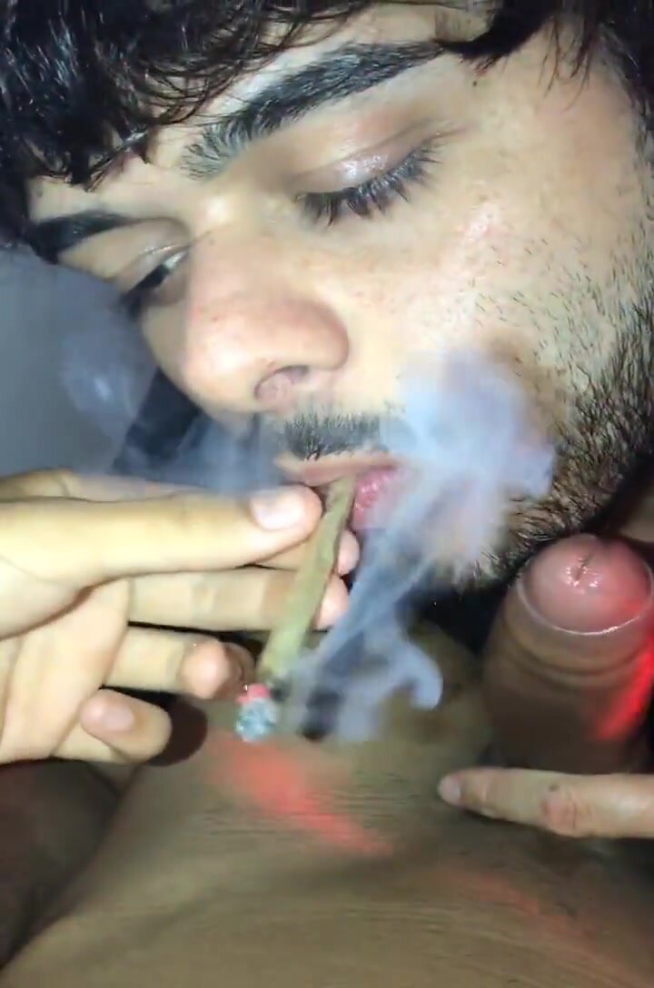 Sucking while smoking cannabis