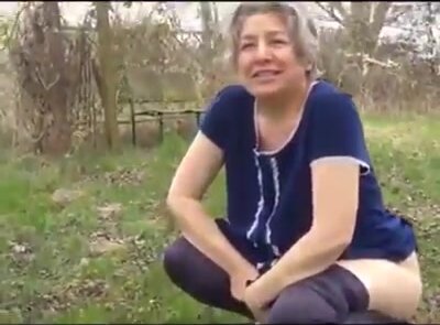 iranian mature outdoor pee and dirty talk