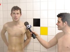Sports Reporter Showers With Dutch Soccer Players