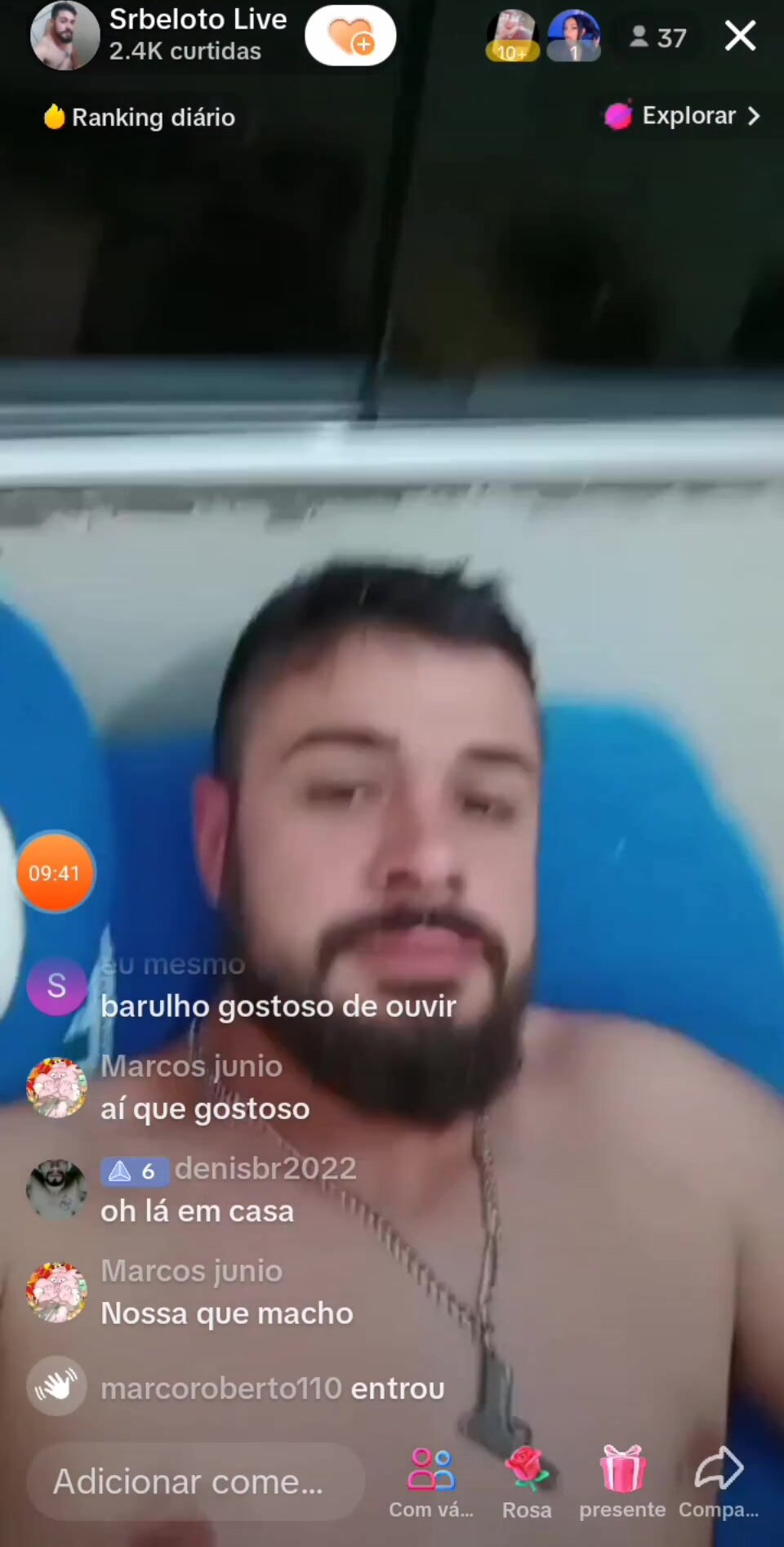 BRAZILIAN STUD FLASHES DICK ON LIVESTREAM ThisVid com em inglês 