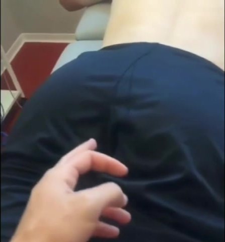 Finger in ass during a massage