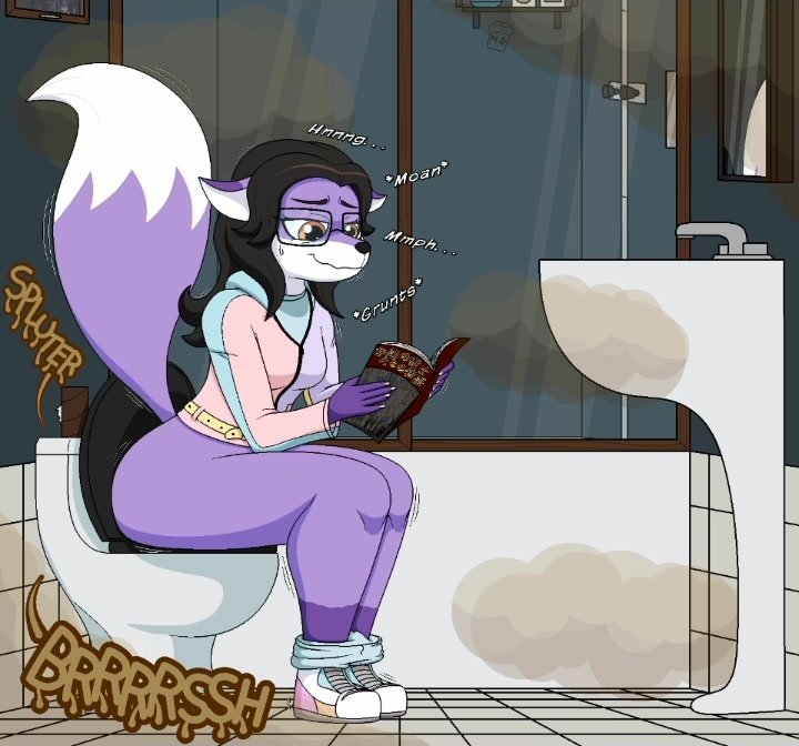 Purple vixen invades your bathroom