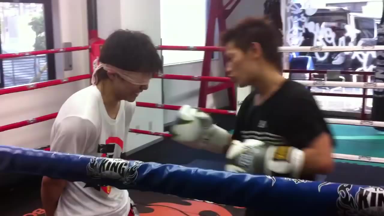 Blindfold Asian Gut Punch Boxing 1
