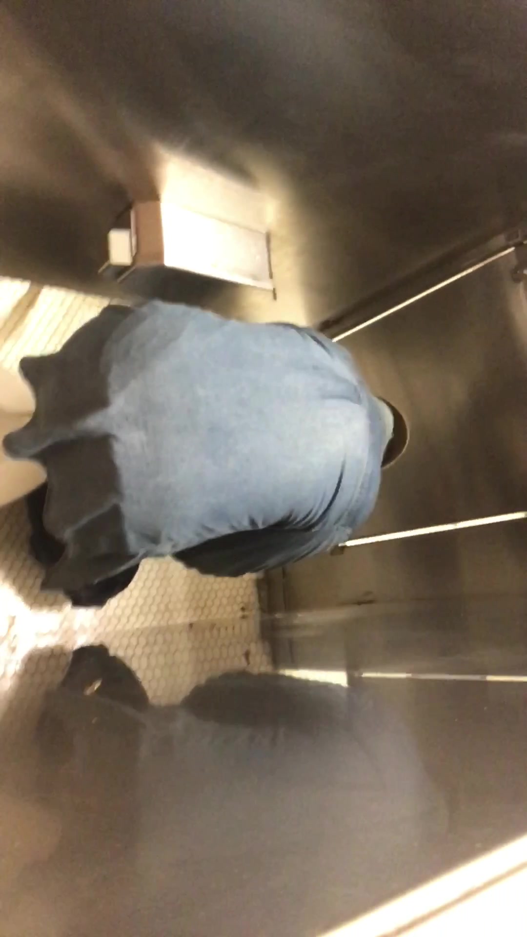 Daddy finishing poop
