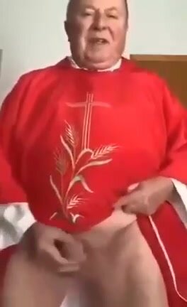 mature italian priest jerk off and cum
