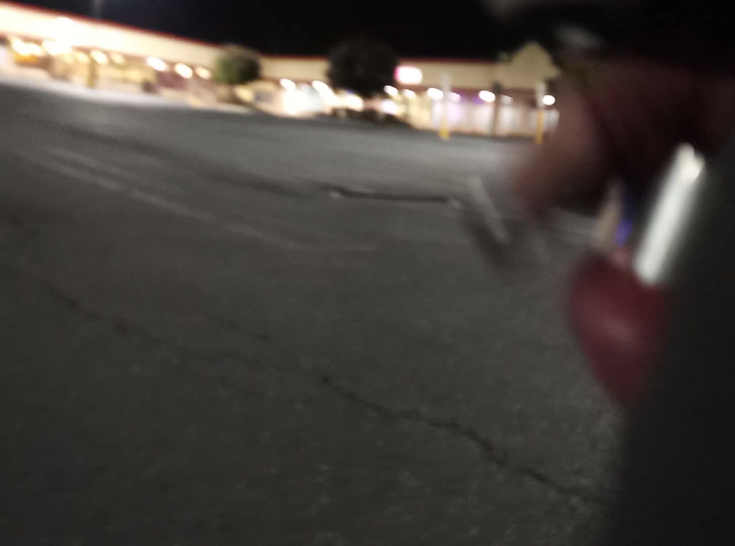 Risky cock & balls exposed in shopping parking lot