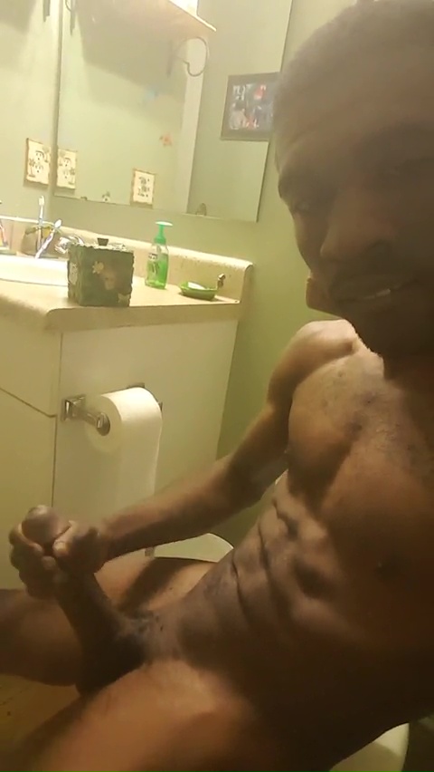 A beautiful black boy masturbing on webcam